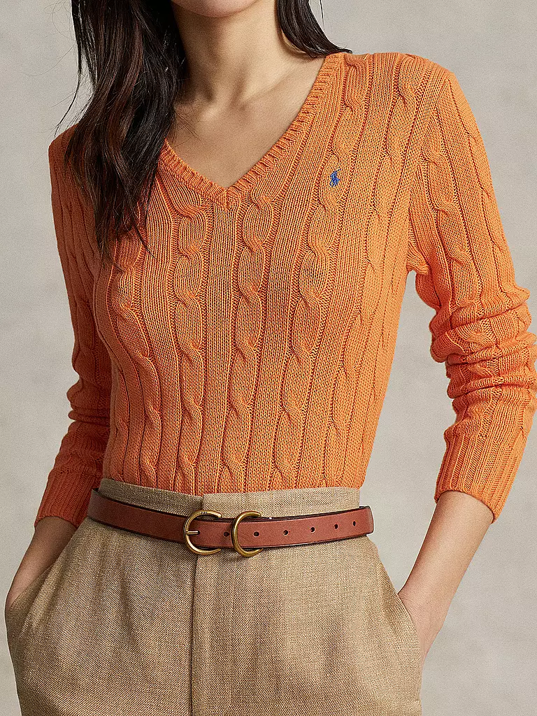 POLO RALPH LAUREN Pullover Slim Fit KIMBERLY orange