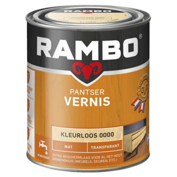 Rambo pantser vernis mat kleurloos 750 ml