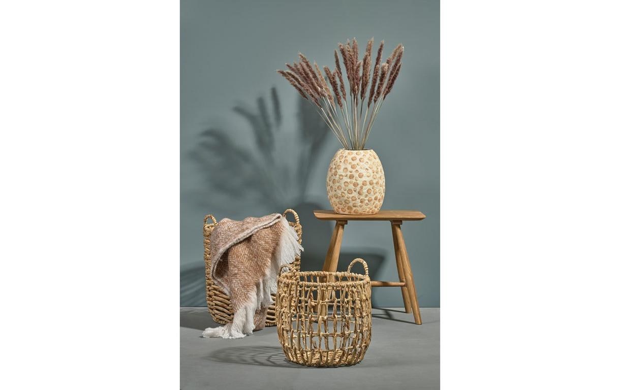 Hocker 46.5 x 28 cm, Nature<br>Hocker aus geöltem Eichenholz