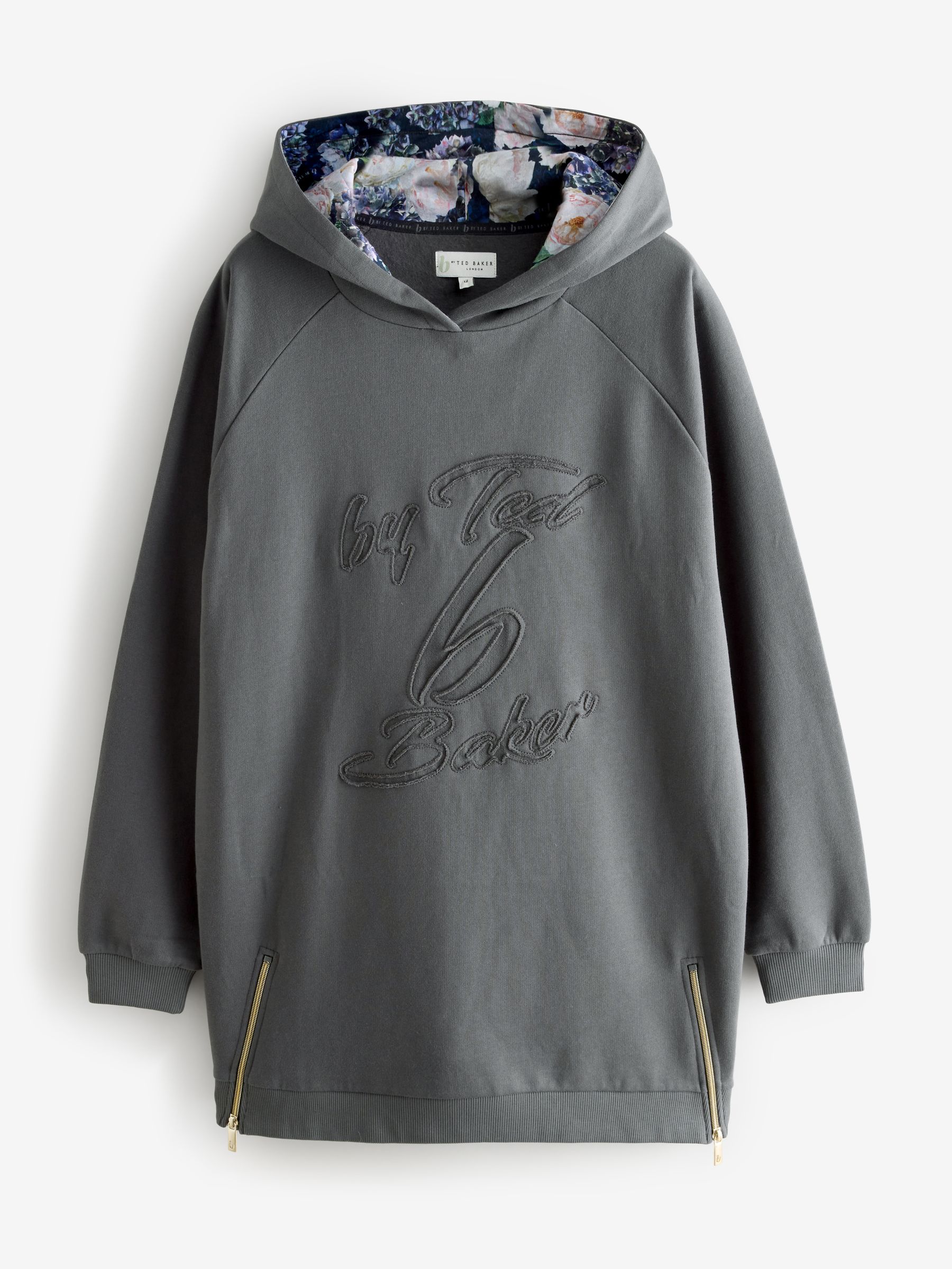 Antraciet - B by Ted Baker Longline Hoodie