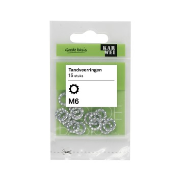 KARWEI tandveerring M6 (15 stuks)