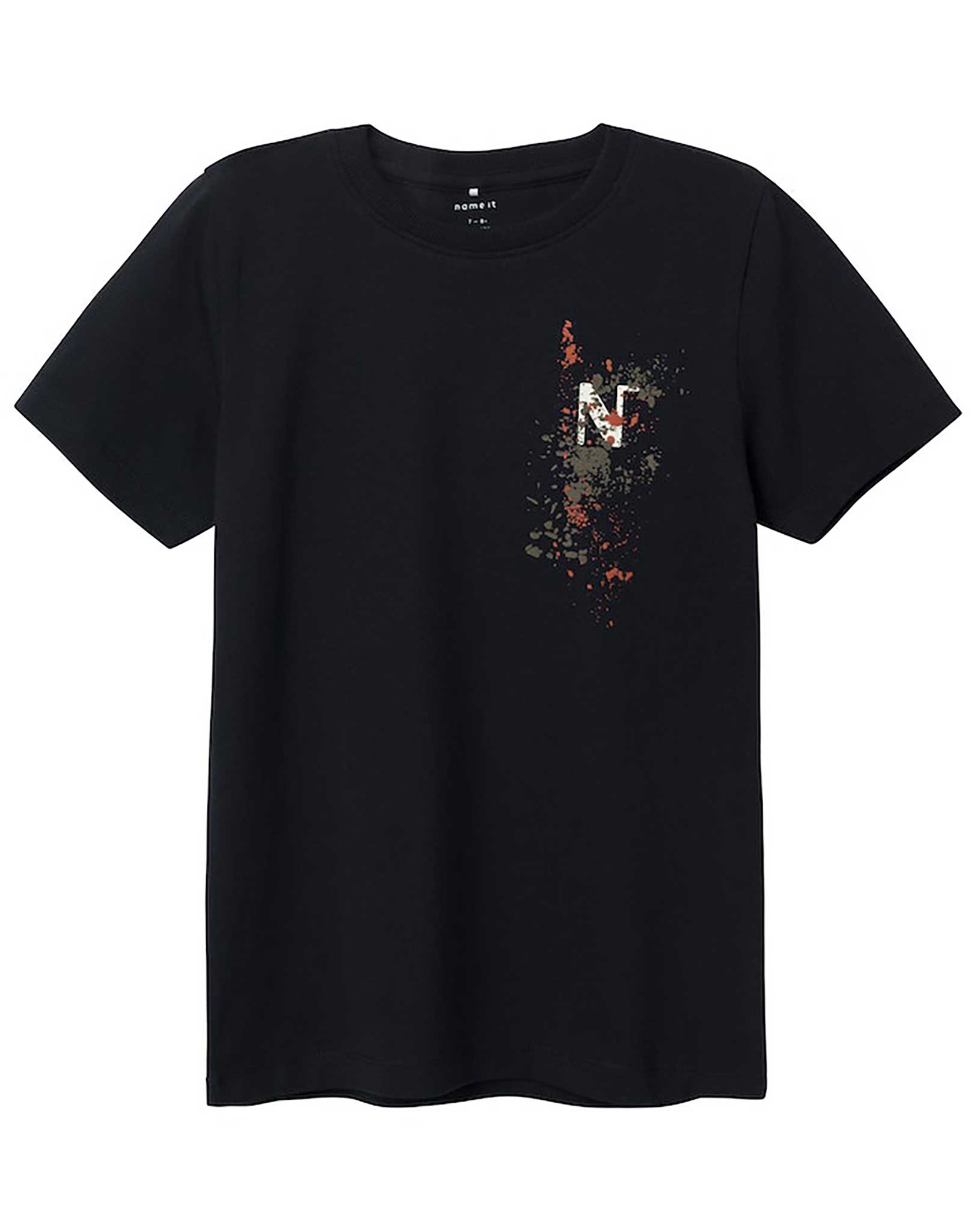T-Shirt NKMTEMILAN NEW FUN in black
