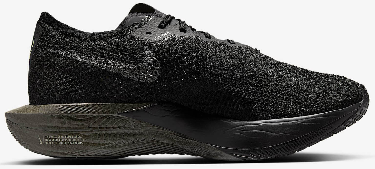 Vaporfly 3 FK Herre 001/Black/Olive Aura/Metallic Medium Ash