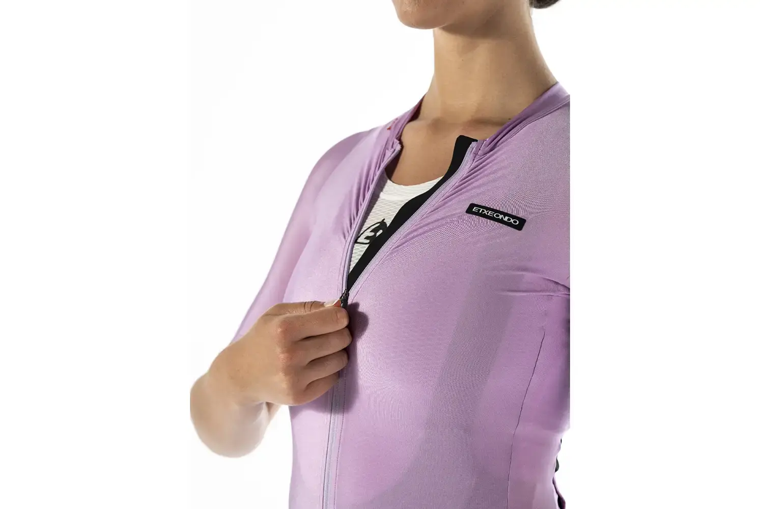Etxeondo Alda Metalica Fietsshirt Korte Mouwen Paars Dames