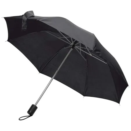 Macma Taschen-Regenschirm mit Schutzhülle, schwarz