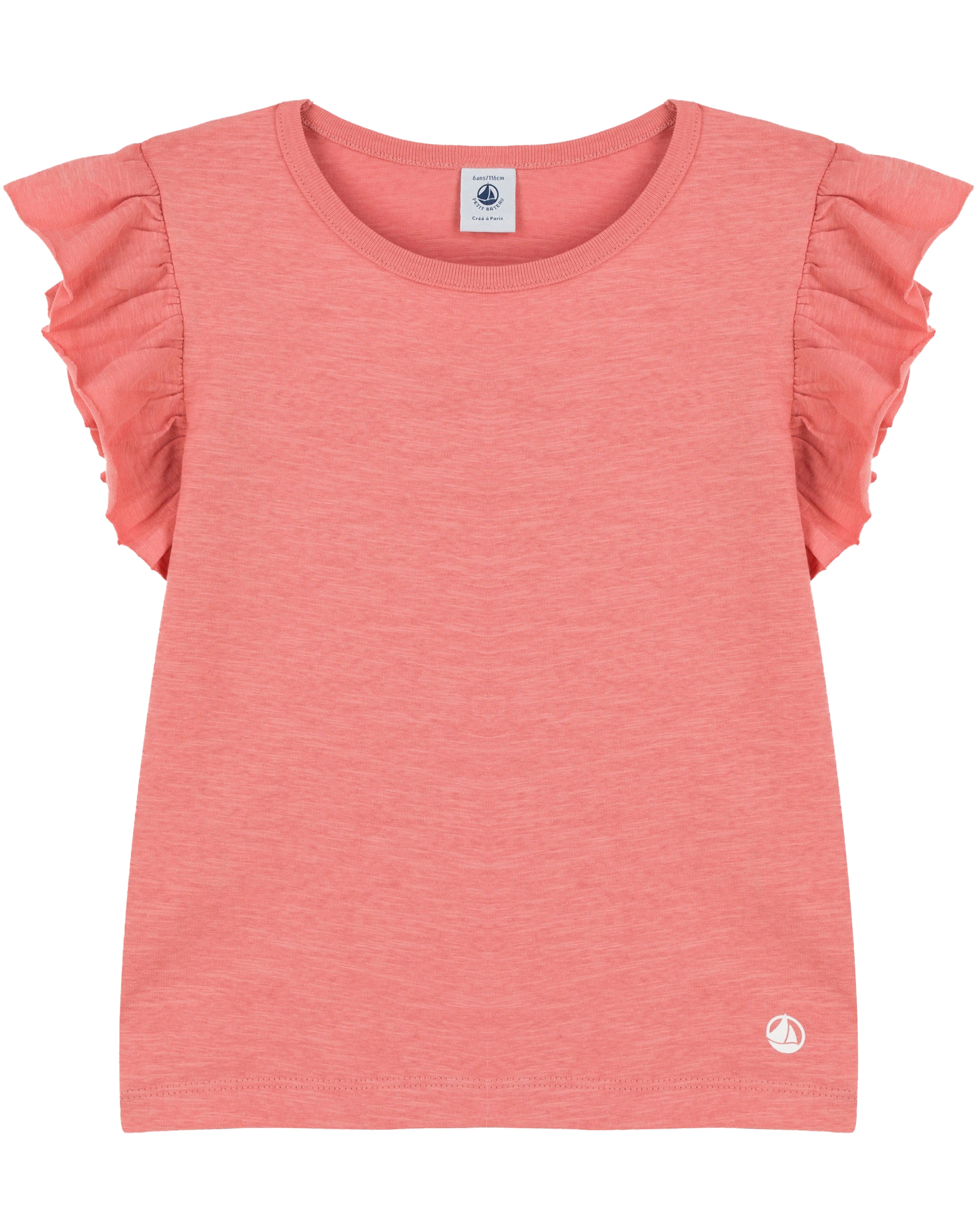 T-Shirt BREZZE mit Flügelärmeln in papaye