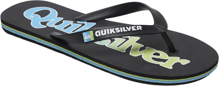 Quiksilver Molokai Wordmark Fineline Klipklapper Sort