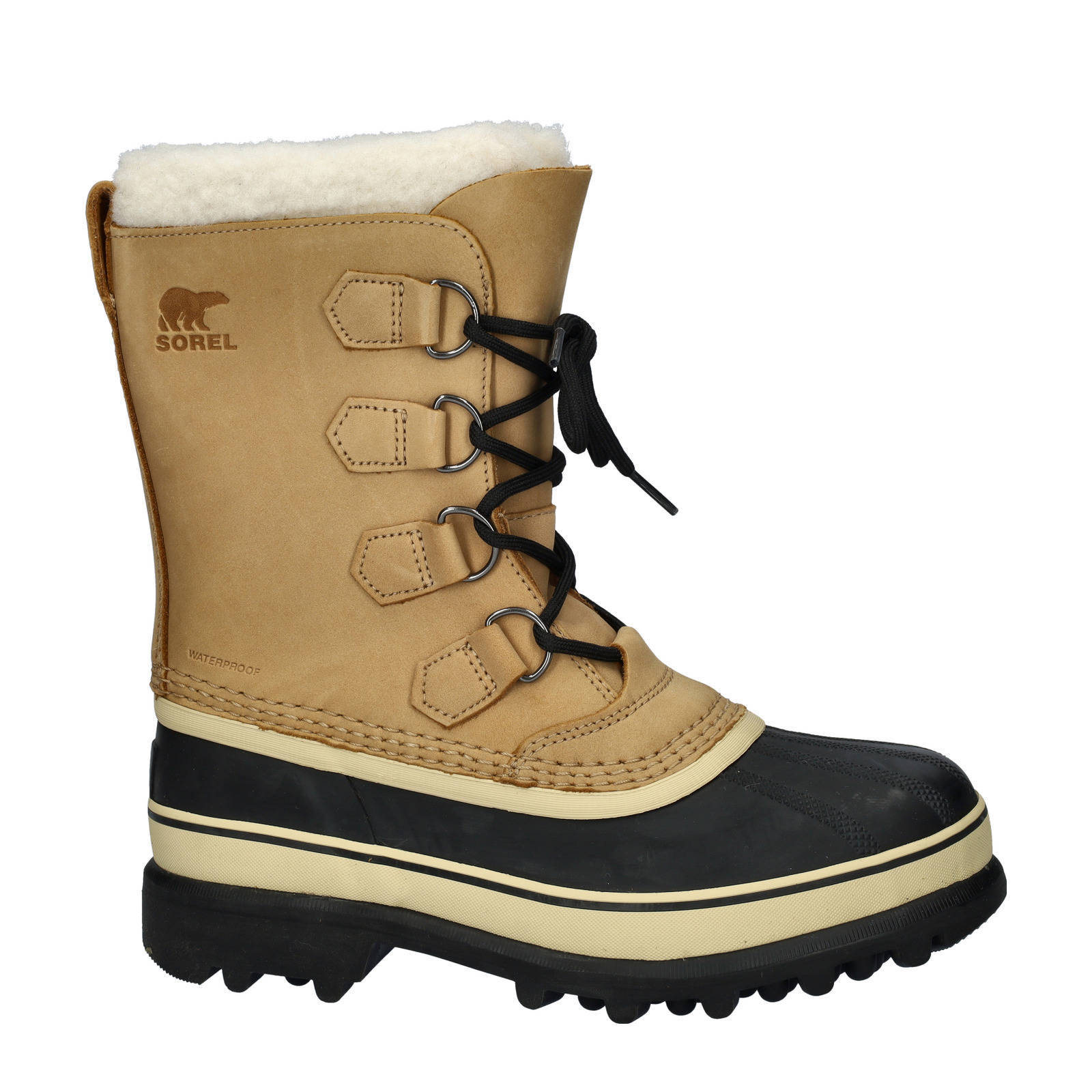 Sorel Caribou  leren snowboots cognac