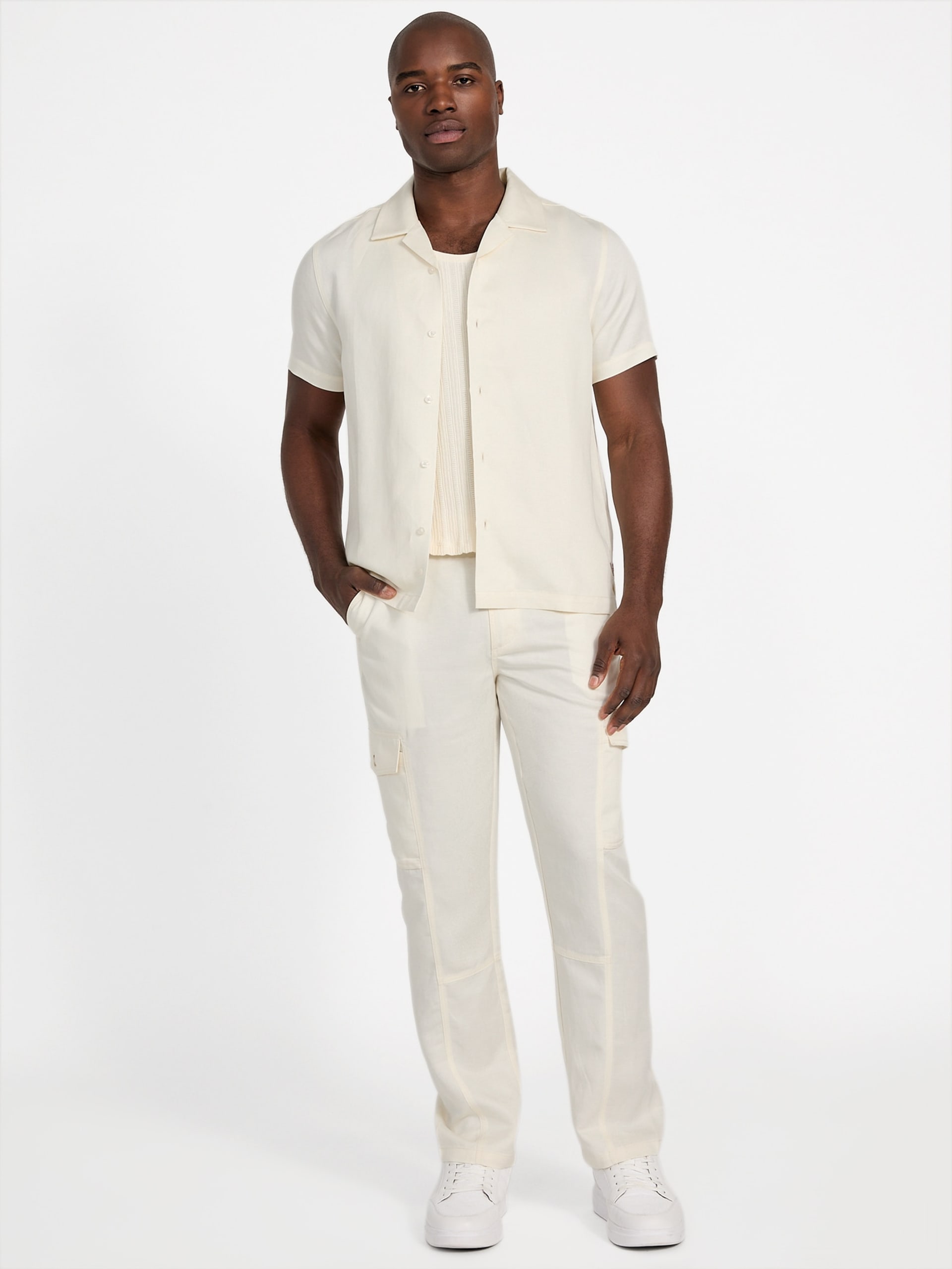 Camisa Eco Ari Twill com Gola Aberta