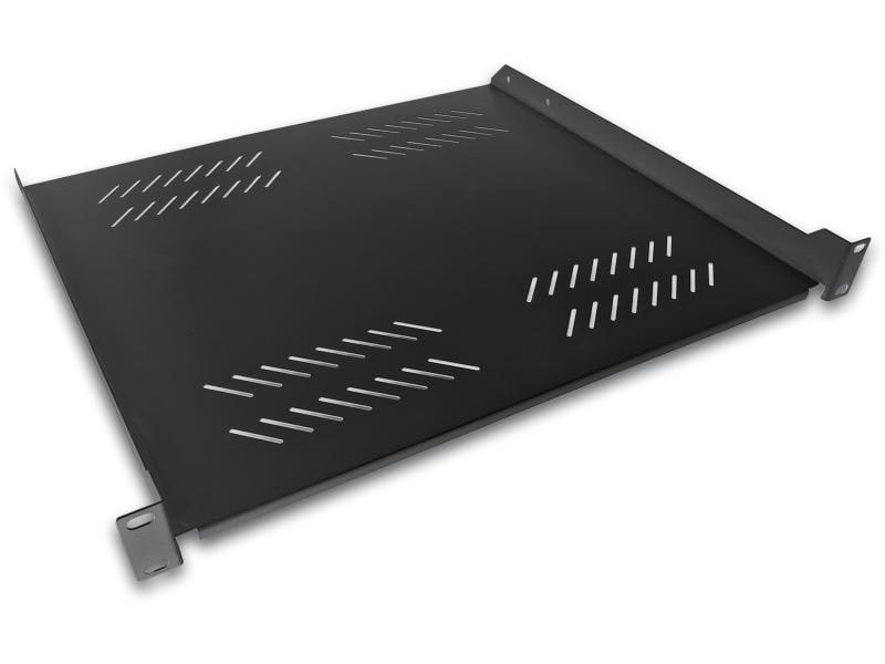 Wirewin Fachboden SHELF 400 BL 482.6 mm x 400 mm, Schwarz Umfangreiches Kabelschrank-Zubehör