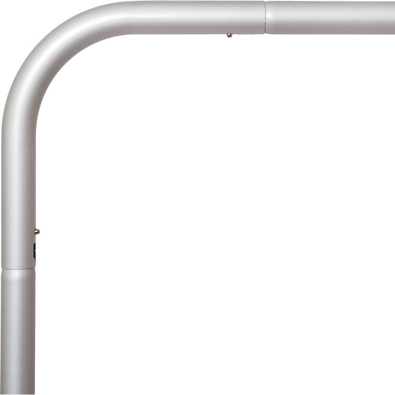 Cloison horizontale double en tissu motif fleur de Spirée blanche