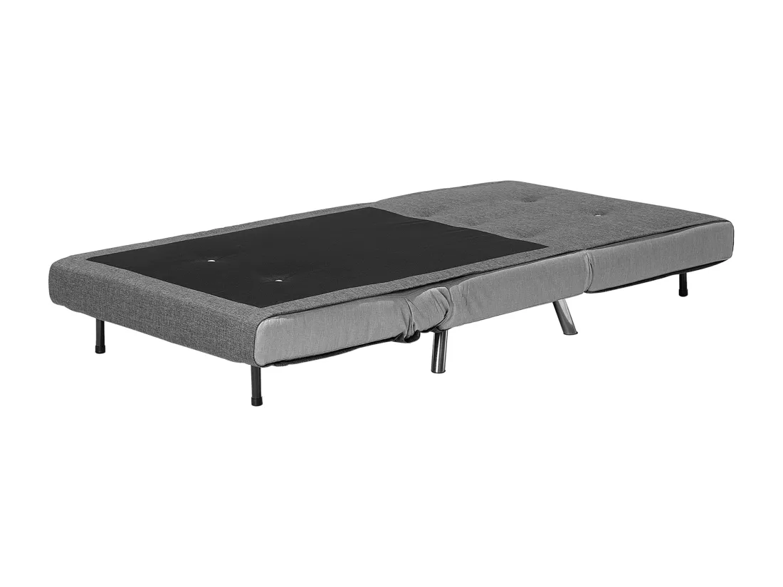 Banquette convertible 1 place en tissu gris foncé FARRIS