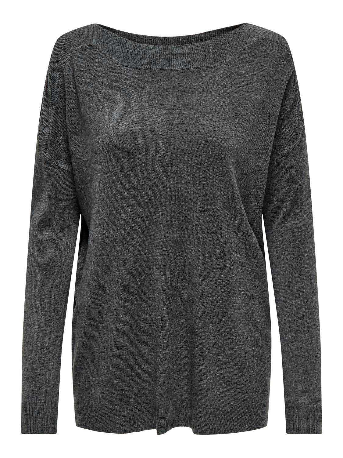 ONLAMALIA Strickpullover Medium Grey Melange