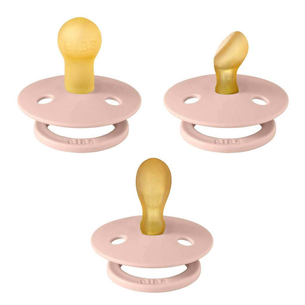Try-it Kit fopspeen(anatomisch , symmetrisch en rond)-maat 1 - Blush (3 stuks)