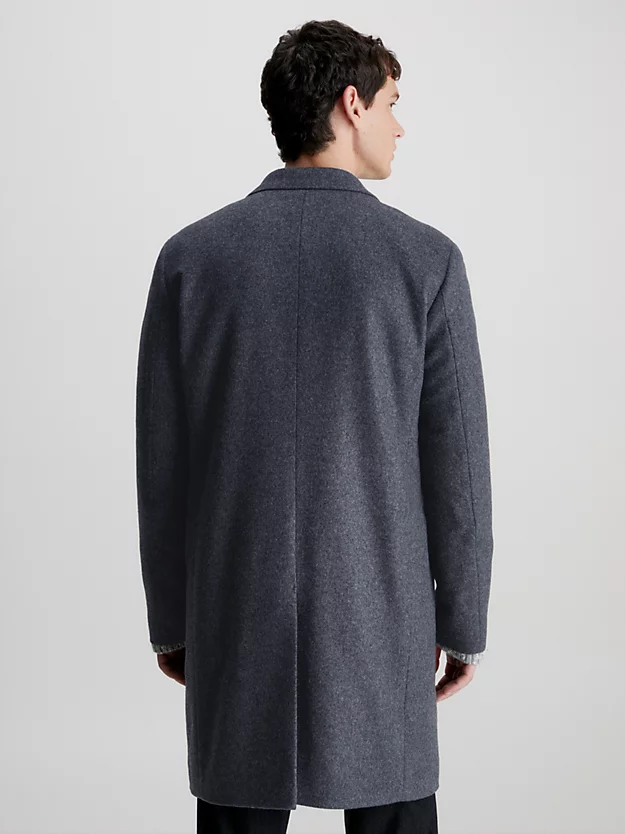 Casaco em mistura de lã e cashmere