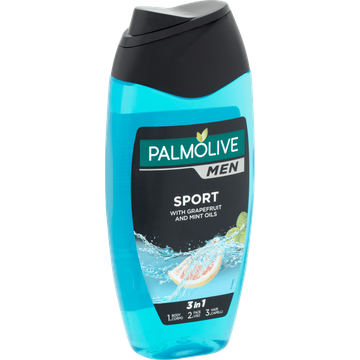 Palmolive Men Sport 3-in-1 douchegel met etherische oliën van munt en cedernaalden 250ml