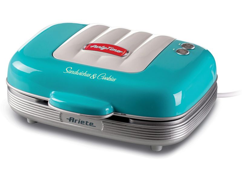 Ariete Multifunktionsgrill Party Time ARI-1972-BL 700 W, Bl Sandwich- und Keksmaschine