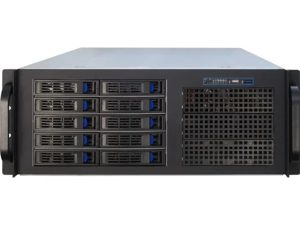 Inter-Tech IPC 4U-4410 - Rack-monterbar - 4U - forlænget ATX / SSI EEB - ingen strømforsyning (ATX) - USB