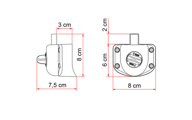 Fiamma Safe Door Guardian Innerer Sicherheitsblock