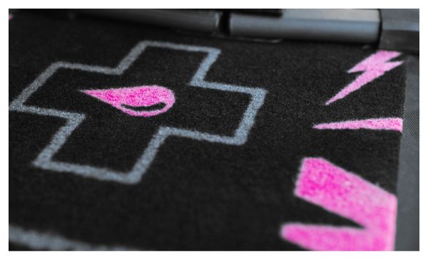 Tapis Muc-Off Absorbant Noir/Rose