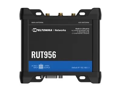 Teltonika RUT956 - Trådløs router - WWAN - 3-ports-switch - Wi-Fi - 2,4 GHz - 3G, 4G, 2G - DIN monterbar på skinne