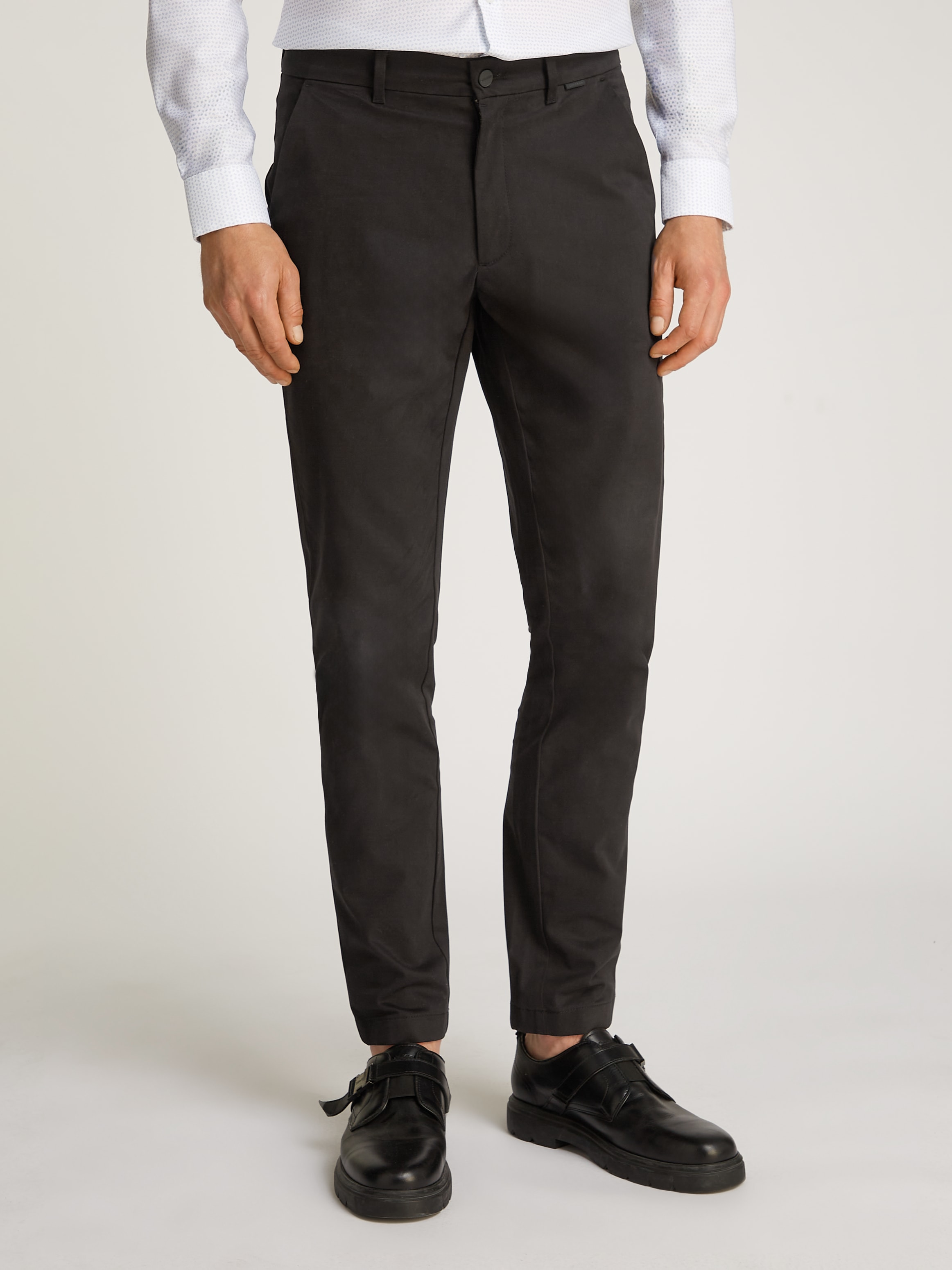 Calvin Klein Chinohose »SATEEN STRETCH SLIM CHINO«  mit Logopatch