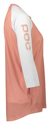 Maillot Manches 3/4 Femme Poc MTB Pure Rose/Blanc