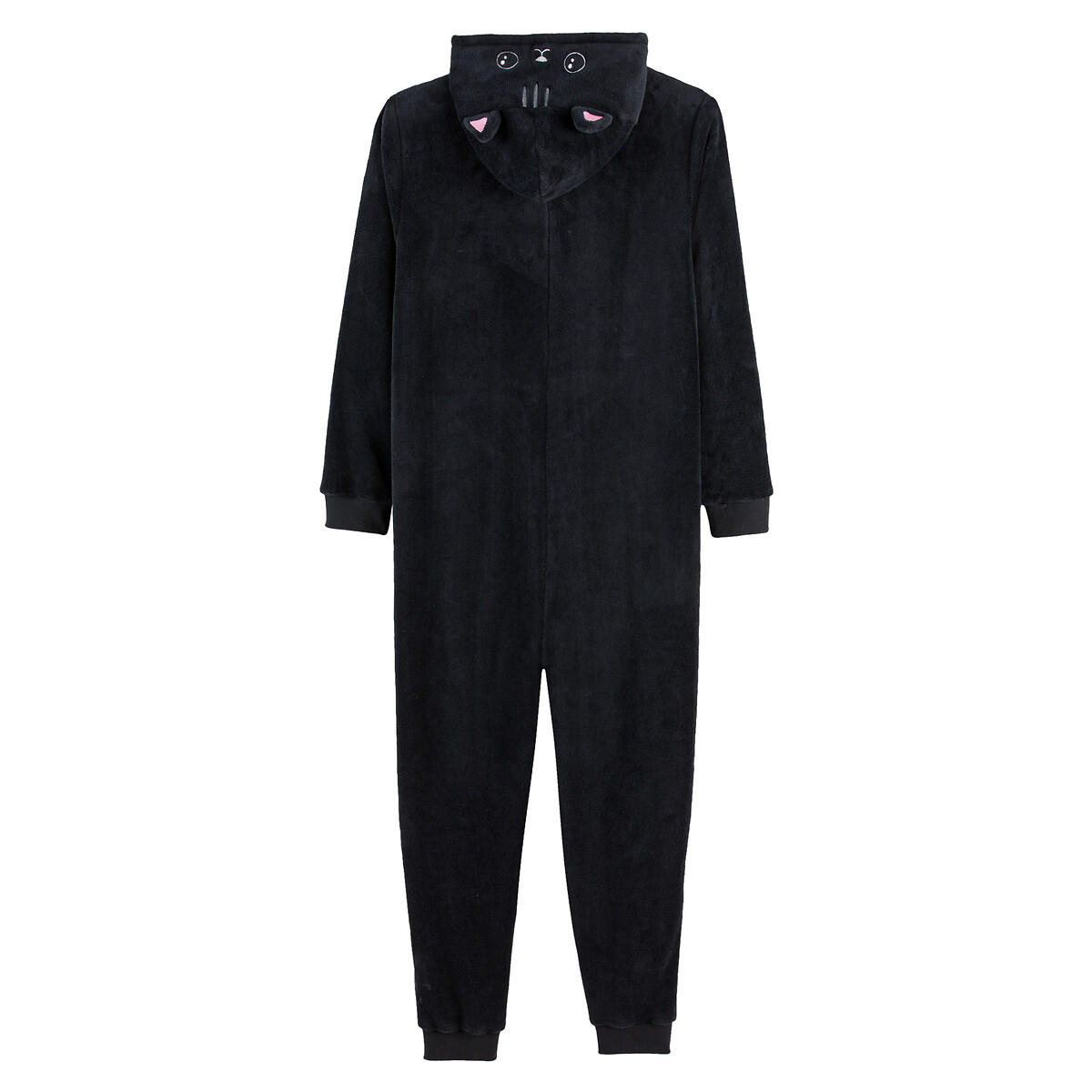 COLEÇÕES LA REDOUTE<br>Macacão, zwarte kat em sherpa