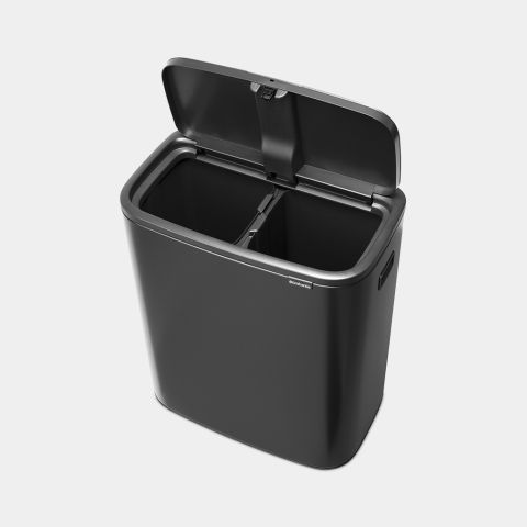 Bo Touch Bin, met 2 binnenemmers, 2 x 30 liter - Confident Grey