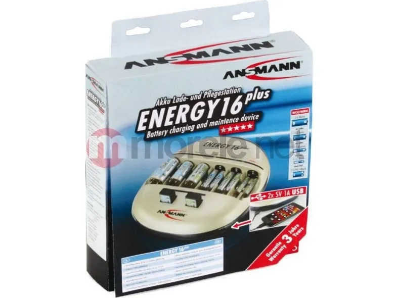 Ansmann Energy 16 , 9v, AA, AAA, C, D