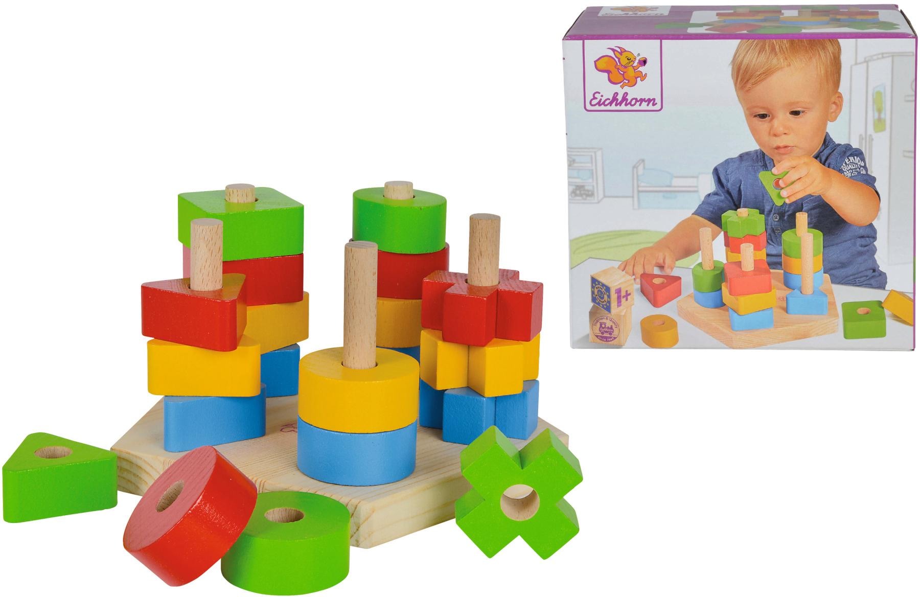 Eichhorn Steckspielzeug »Steckspiel« aus Holz; Made in Europe
