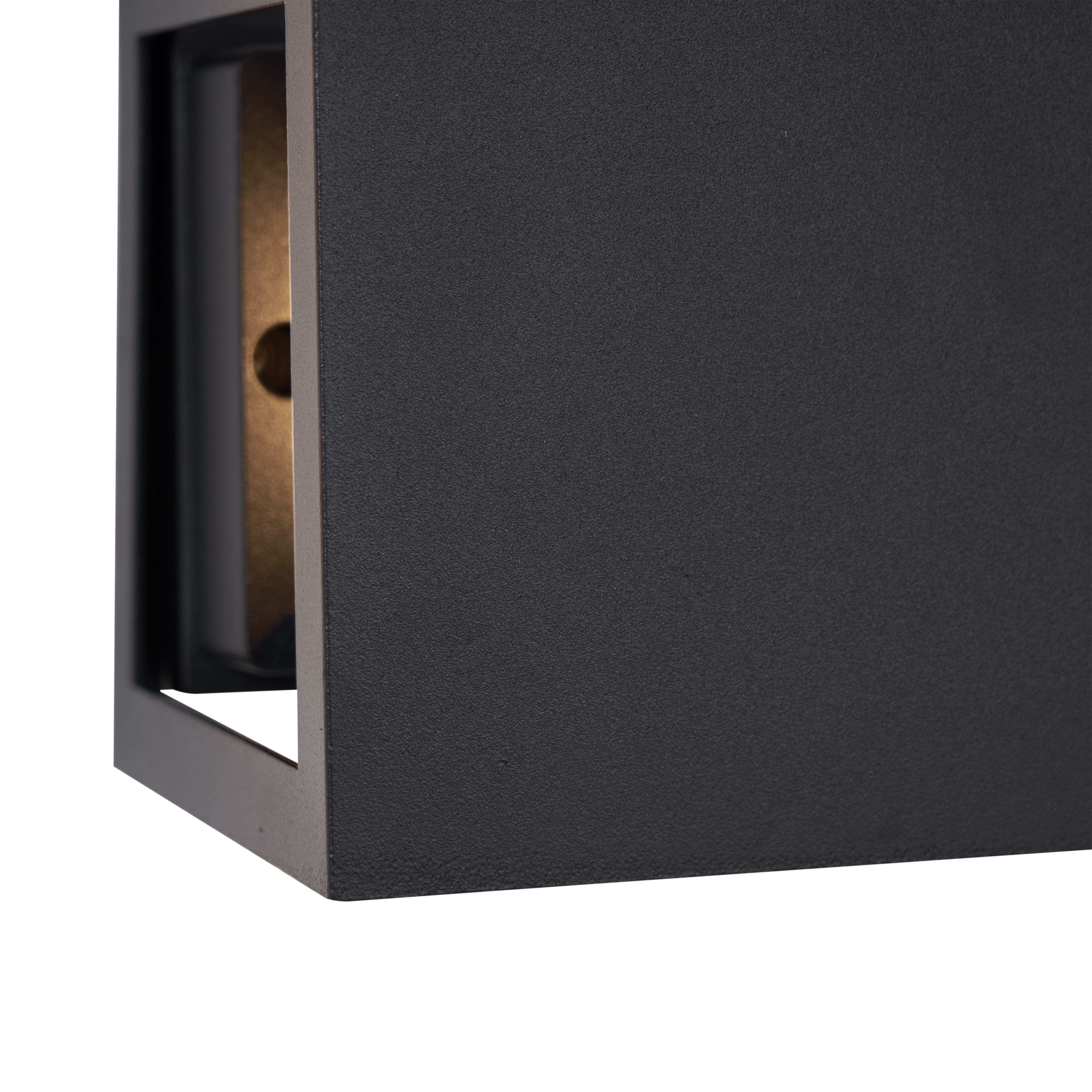 Moderne wandlamp zwart incl. LED IP44 - Edwin Quadro