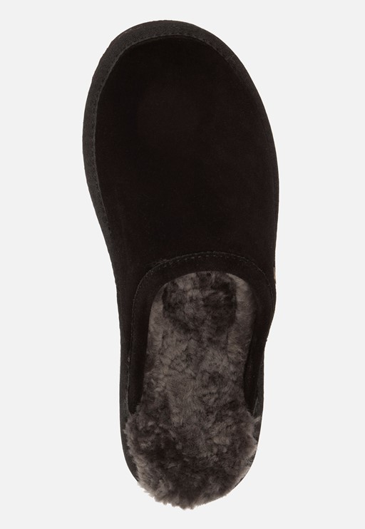 Warmbat Classic Pantoffels zwart Suede