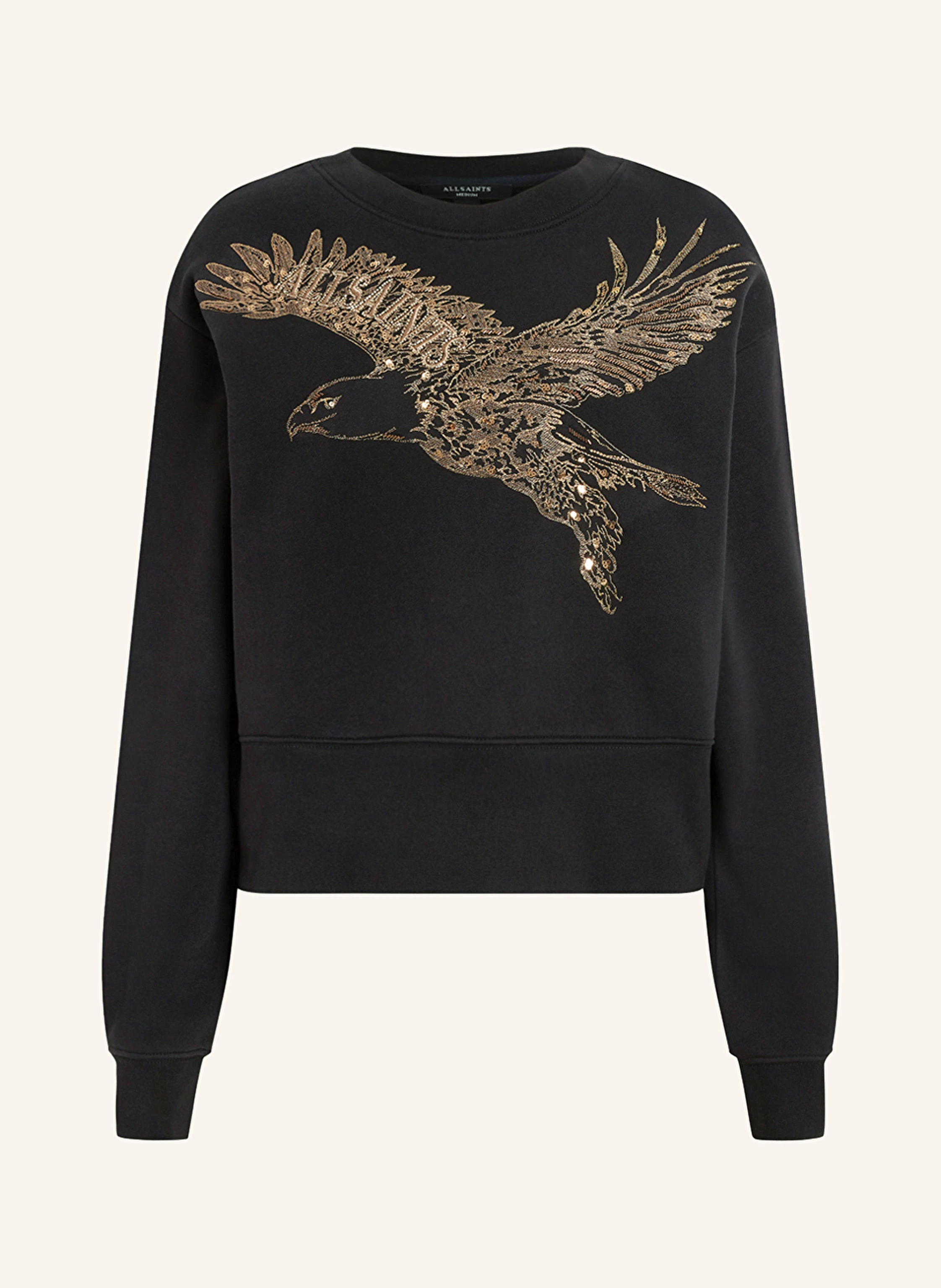 ALLSAINTS Sweatshirt FLITE SEPARO mit Schmuckperlen und Stickereien