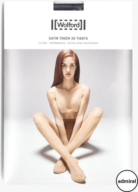 donkerblauwe wolford panty's satin touch 20 tights