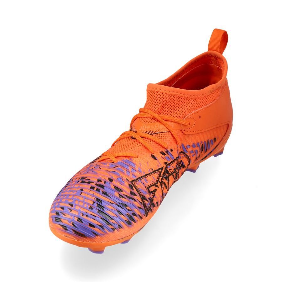 PUMA Future 8 Match FG/AG Creativity - Orange Poppy/Dark Amethyst/Noir Enfant ÉDITION LIMITÉE