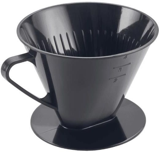 Metaltex - Koffiefilterhouder nr 4 - Zwart - Kunststof