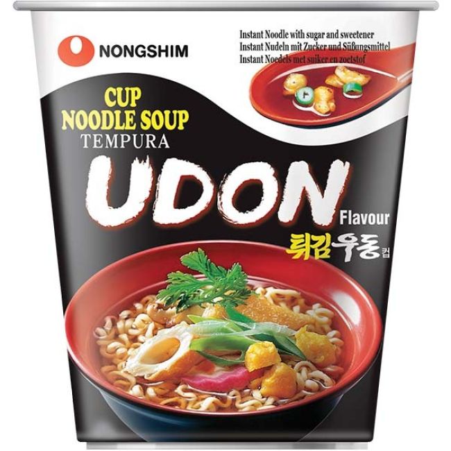 Nong Shim Instant Cup Noedelsoep Tempura Udon Smaak 62g