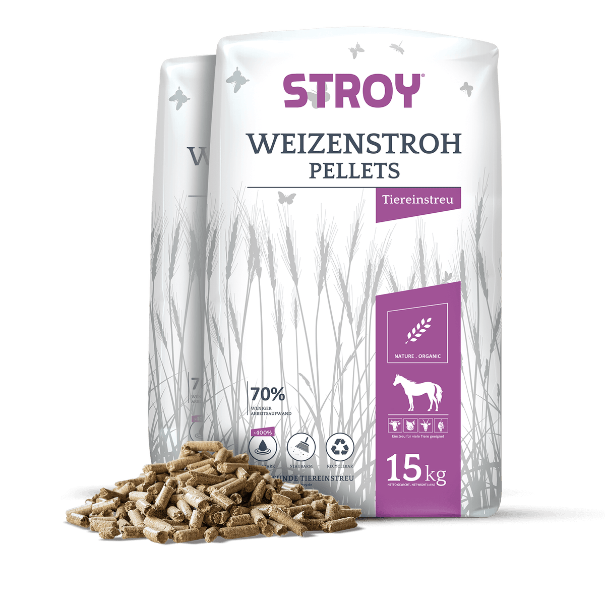 STROY Strokorrels Bedding 15kg x 2 zakken 30kg