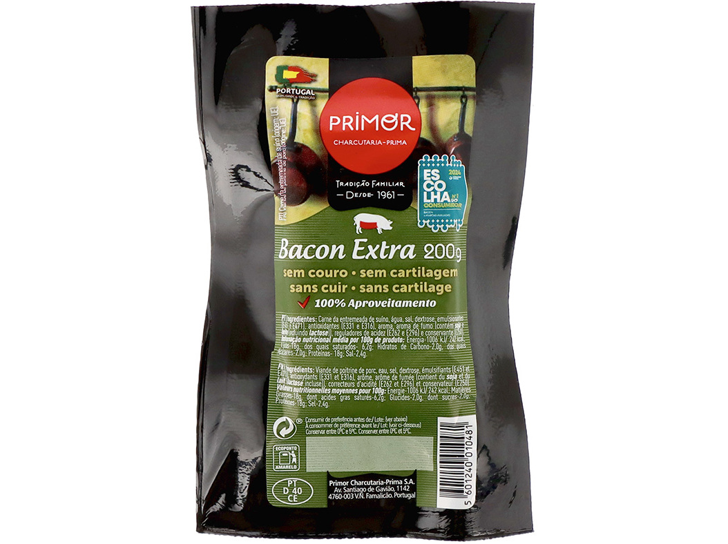 BACON PRIMOR SEM COURO NACOS 200G