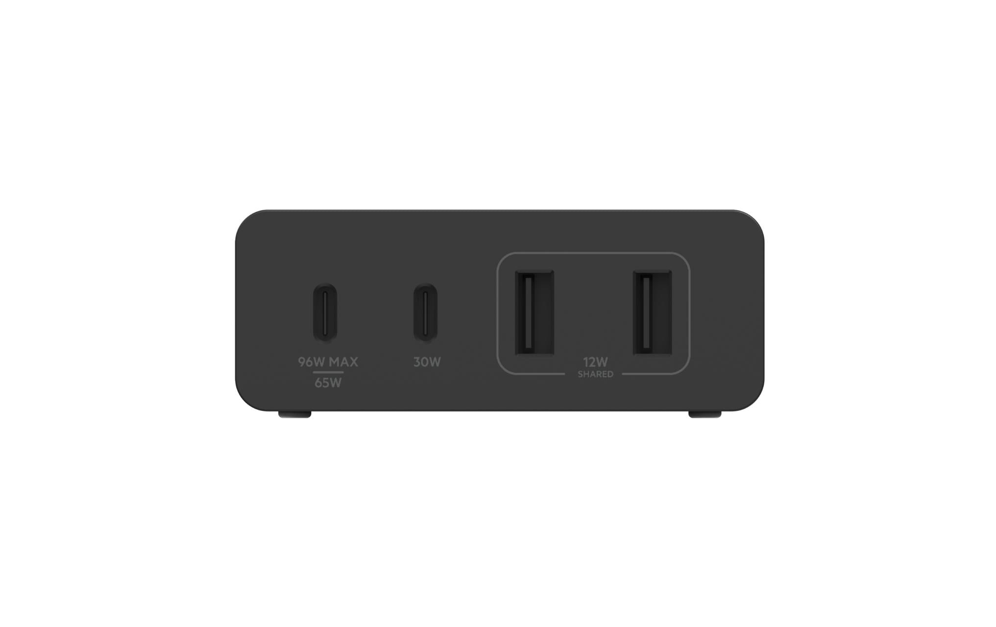 USB-Wandladegerät Boost Charge GaN-4-Port-USB-A-USB-C4-Port-GaN-Ladegerät (108 Watt)