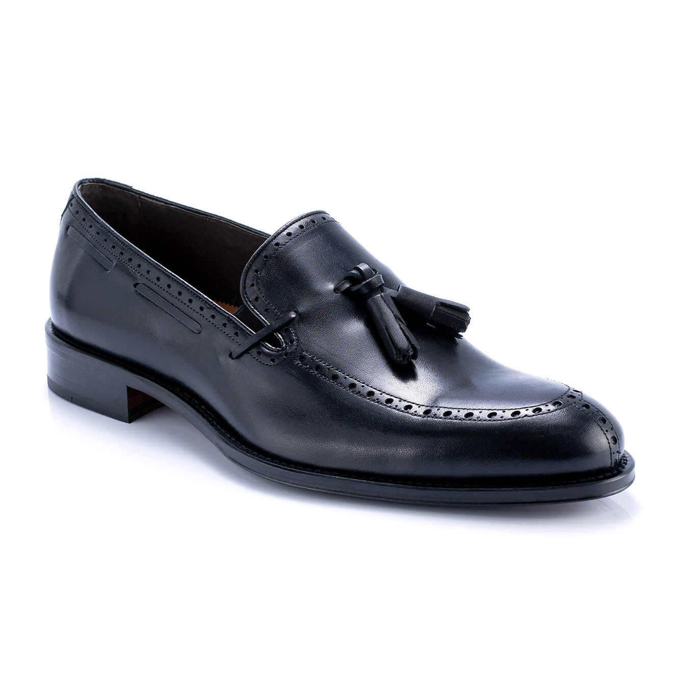 Caramelo Mocassins en Cuir Canluden noirs