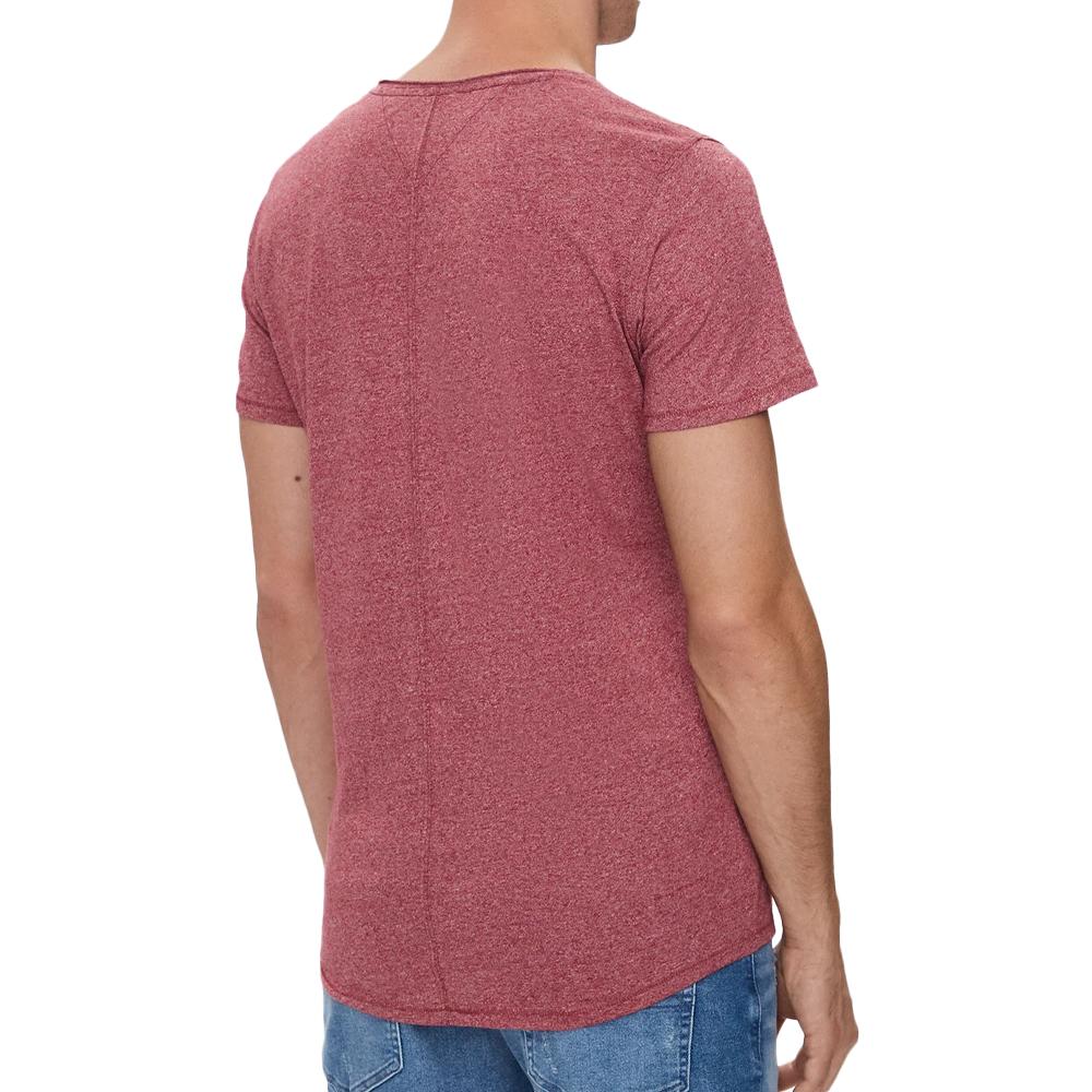 Tommy Hilfiger T-shirt Rouge Homme Tommy Hilfiger Xslim Jaspe