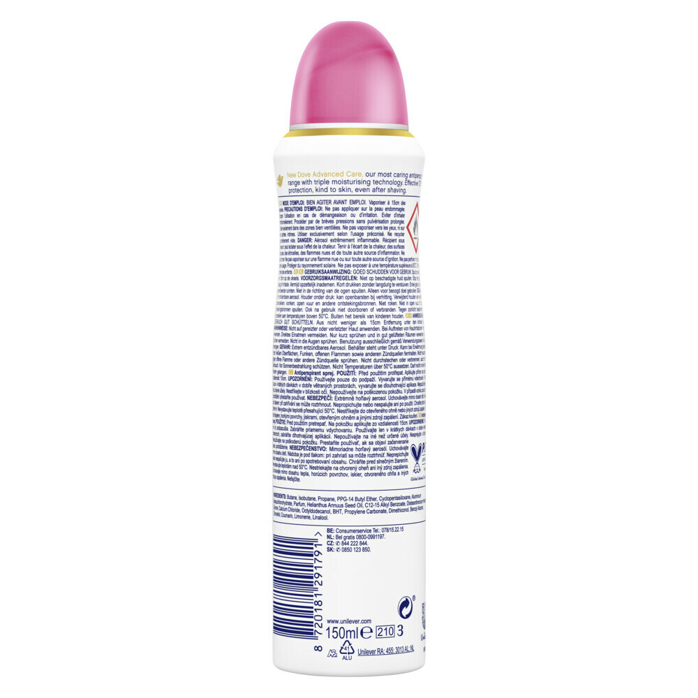 6x Dove Deodorant Spray Pomegranate & Lemon Verbena150 ml