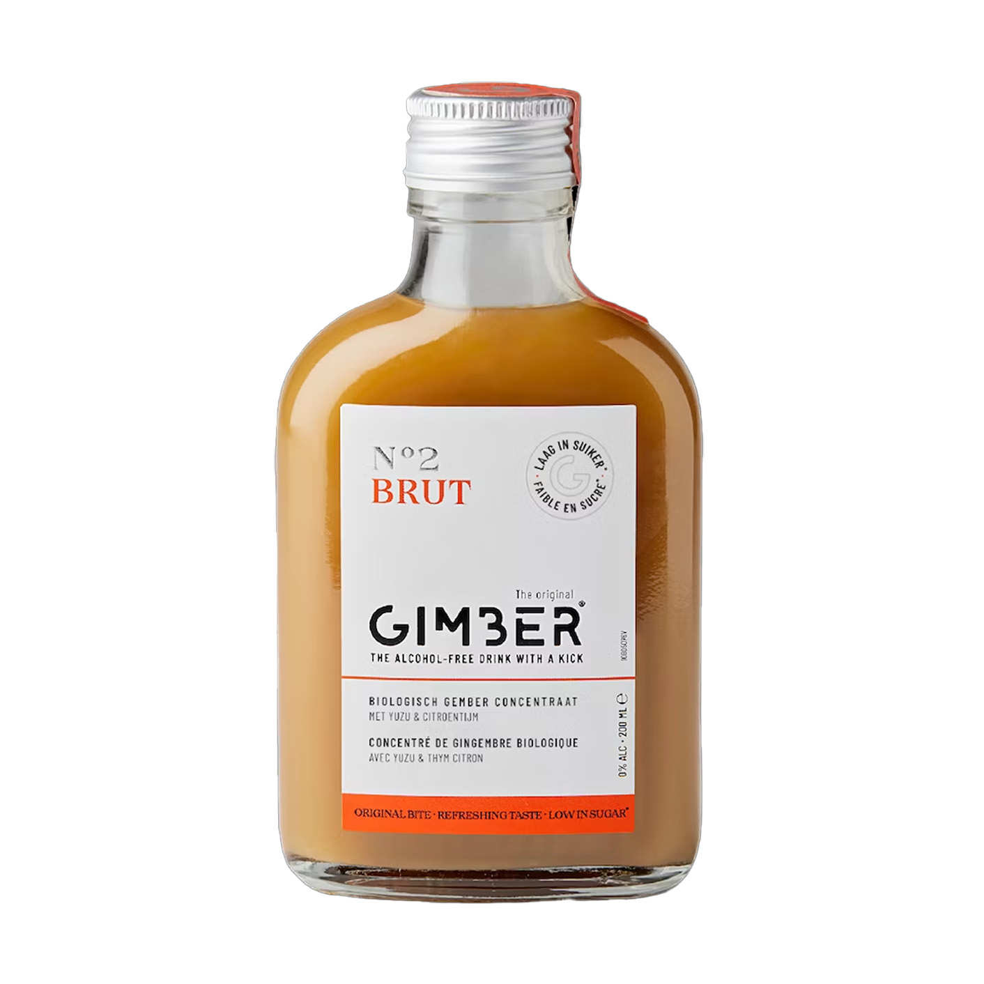 Gimber N°2 Brut - Boisson concentrée de gingembre bio allégée en sucre