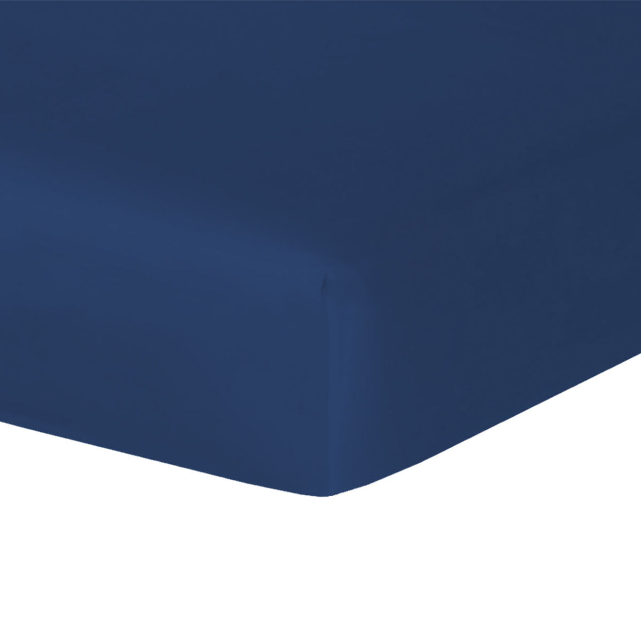 Febronie Drap housse en Satin de Coton Julia bleu