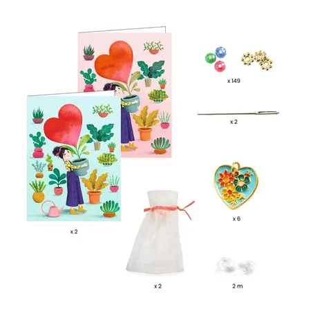 Djeco Schmuck basteln: Herzchen