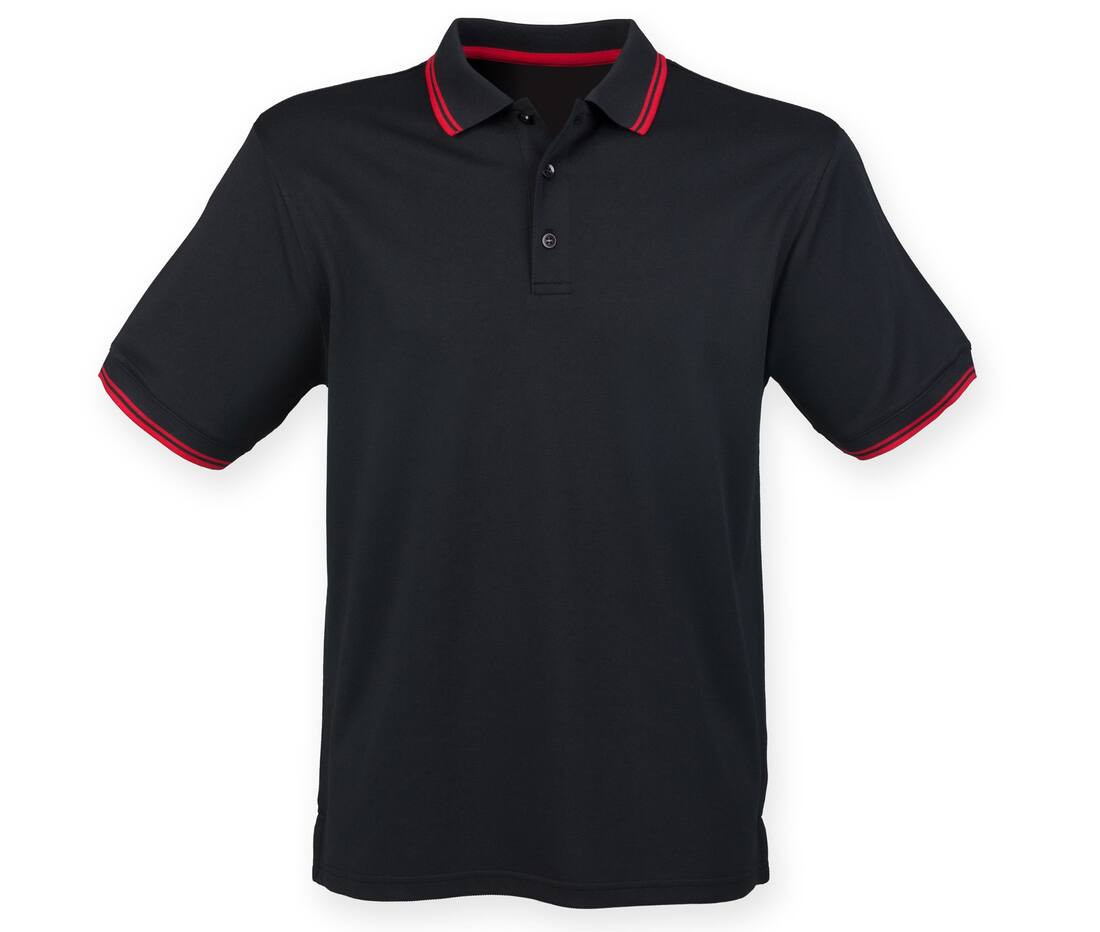 HENBURY HY482 - Polo col et manches contrastés