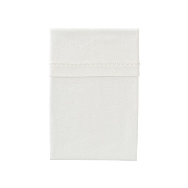 Cottonbaby Ledikantlaken Hartjesrand - 120x150 cm - Oudroze