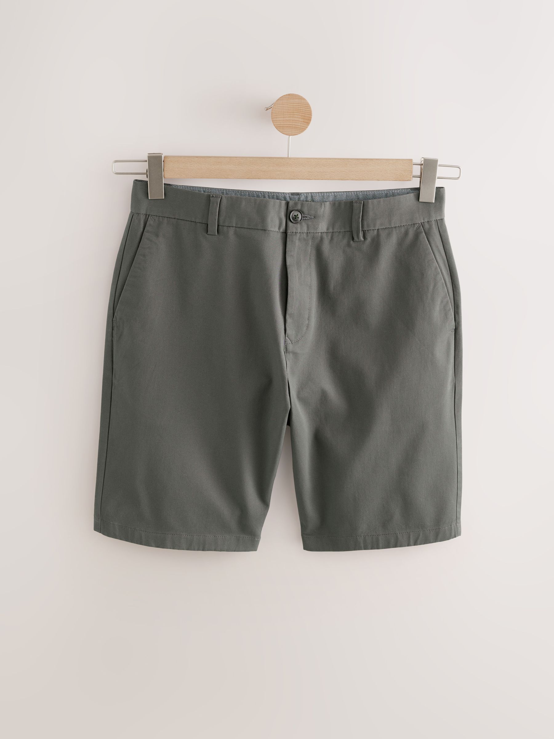 Zwart/marineblauw/antraciet - Straight fit - Set van 3 chinoshorts met stretch